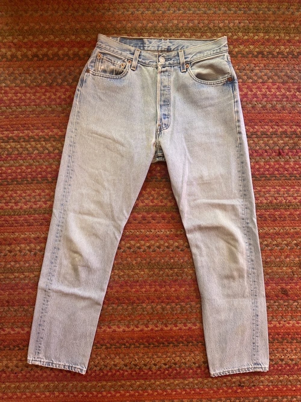 VTG LEVIS LIGHT WASH WOMENS BUTTON FLY JEANS